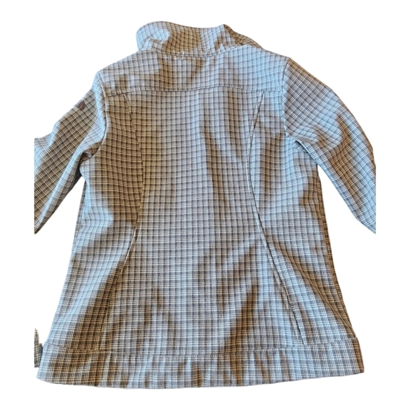 The North Face moonlight gray Wildcat soft shell plaid winter jacket M - Picture 3 of 16